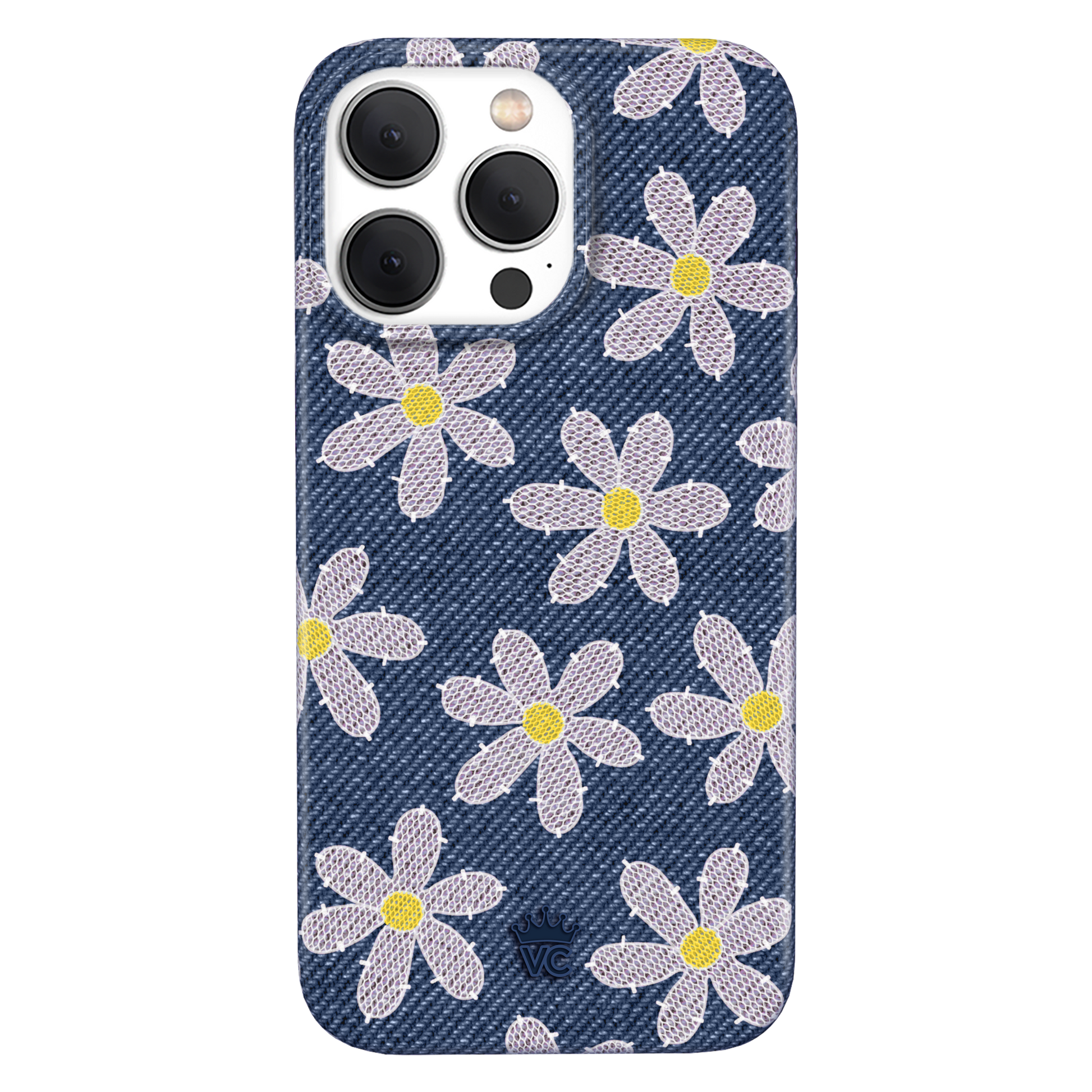 Denim Daisy iPhone Case