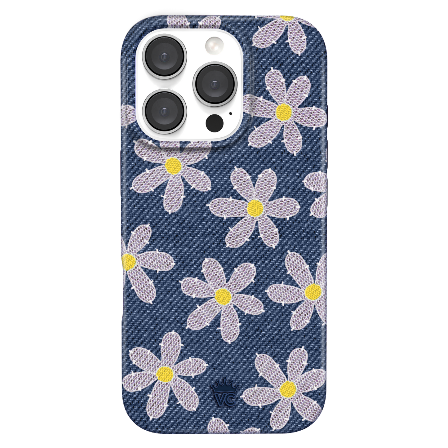 Denim Daisy iPhone Case