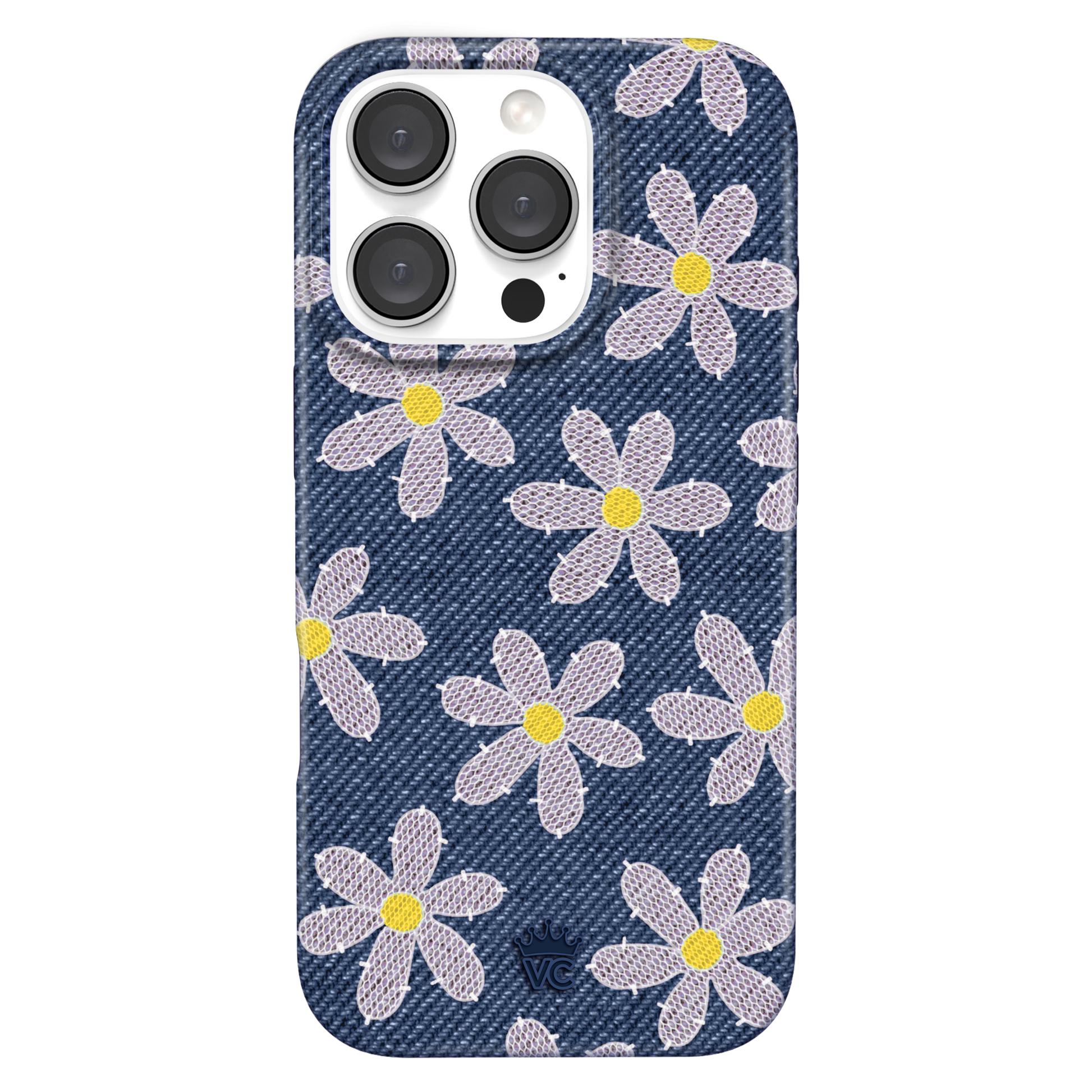 Denim Daisy iPhone Case