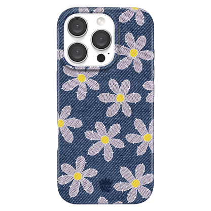 Denim Daisy iPhone Case