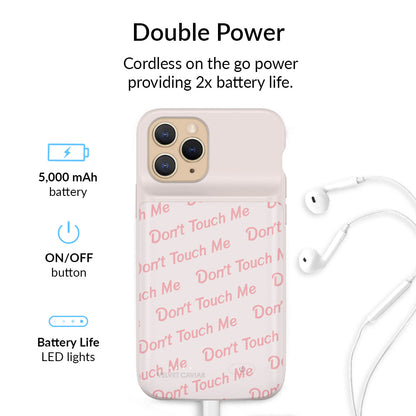 Don't Touch Me iPhone Charging Case