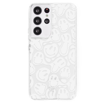 Clear Frosted Smiley Samsung Case