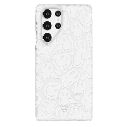 Clear Frosted Smiley Samsung Case