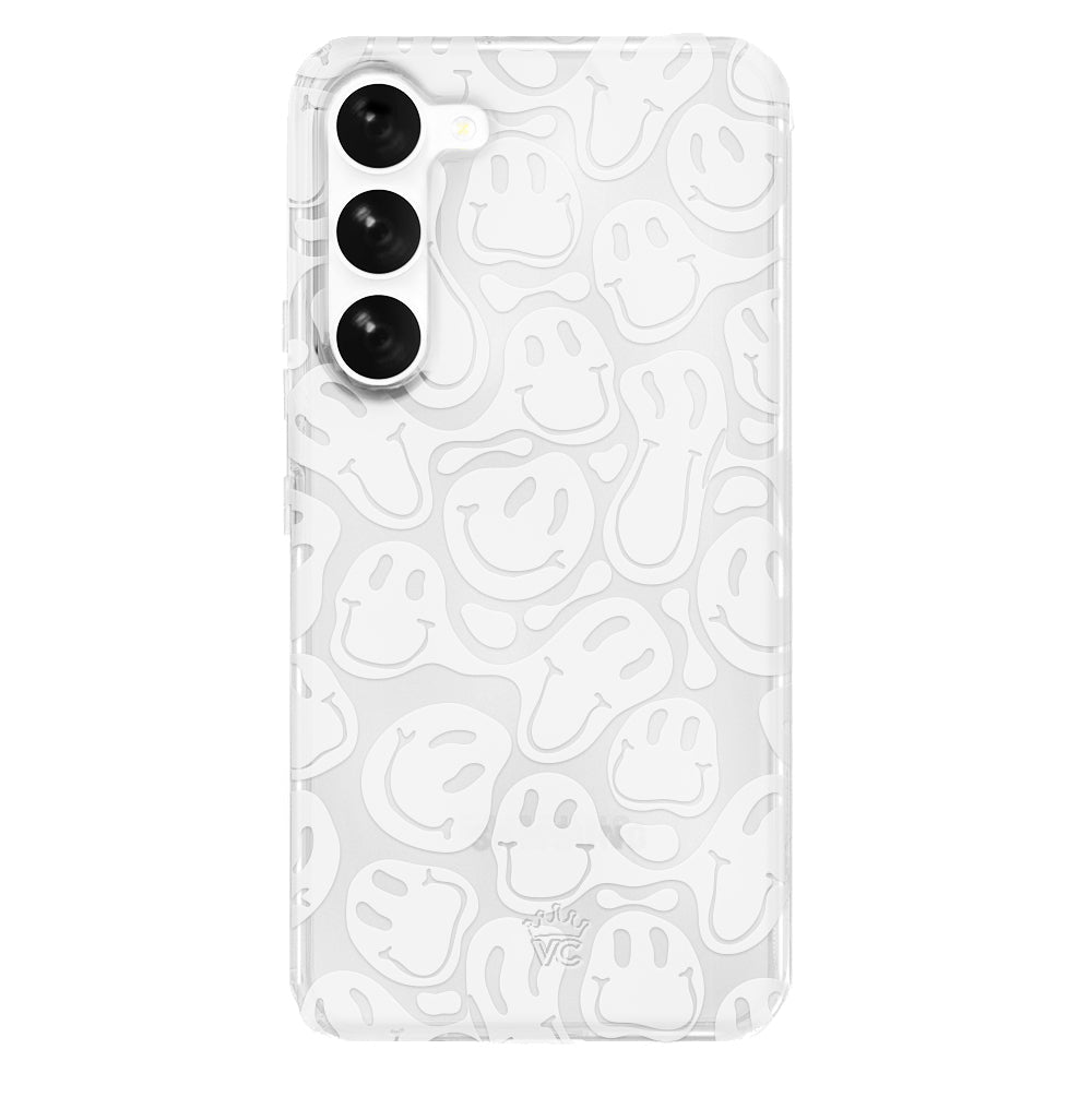Clear Frosted Smiley Samsung Case
