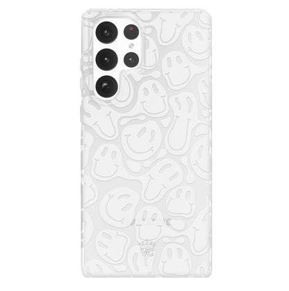 Clear Frosted Smiley Samsung Case
