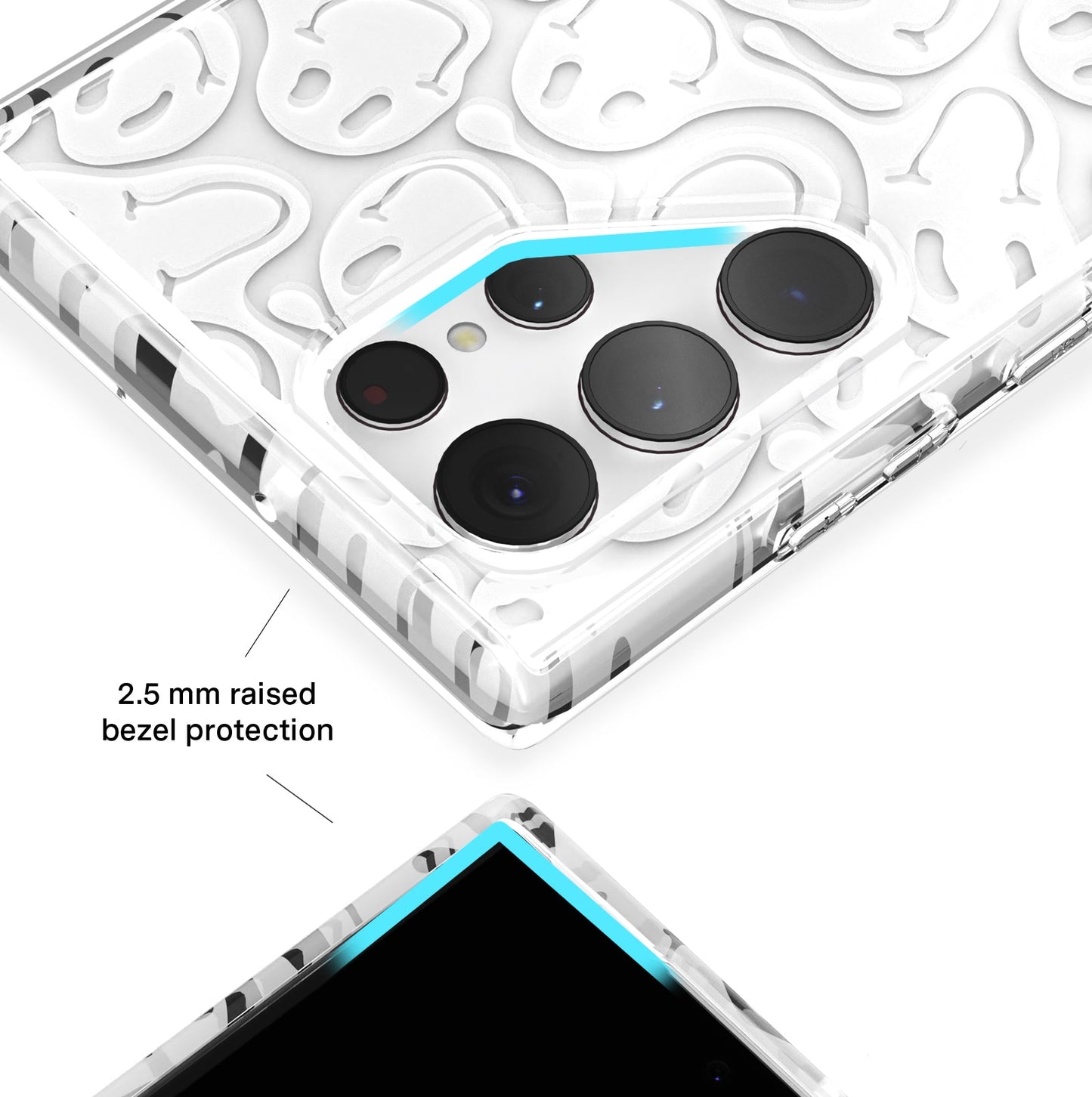 Clear Frosted Smiley Samsung Case