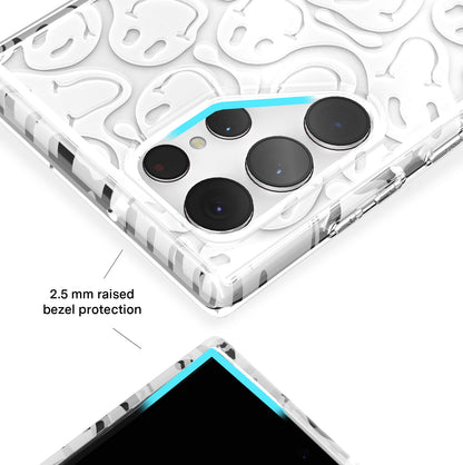 Clear Frosted Smiley Samsung Case