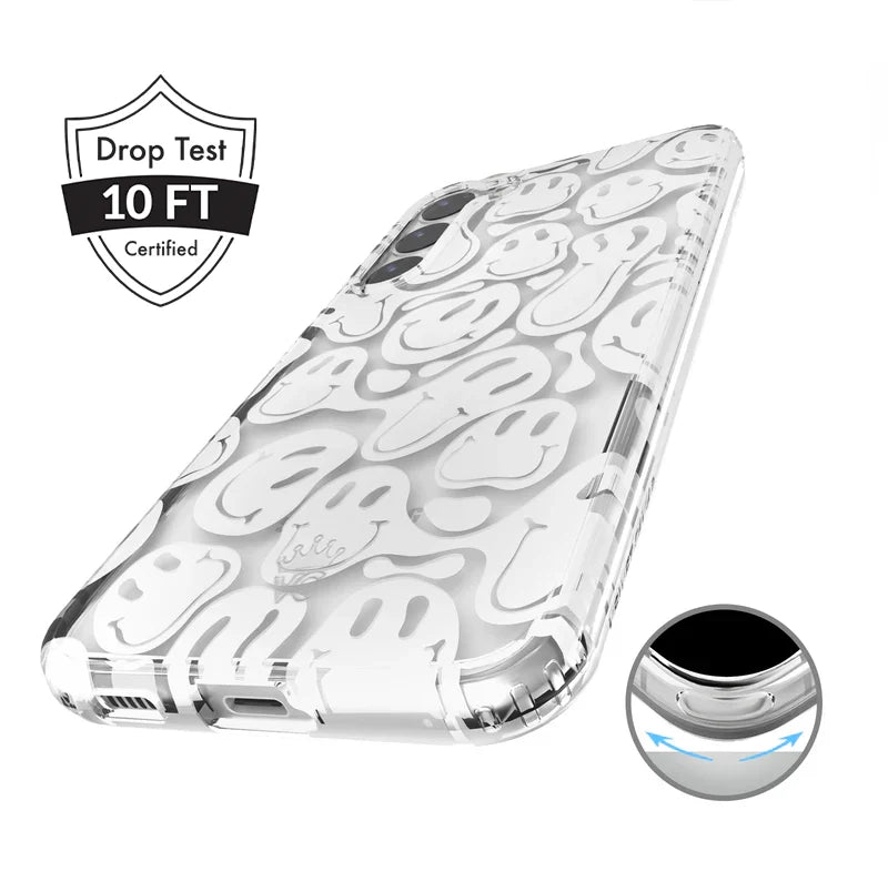 Clear Frosted Smiley Samsung Case