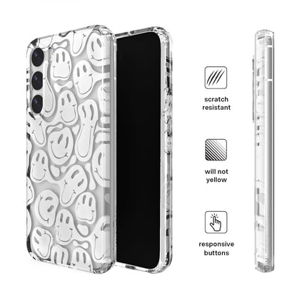 Clear Frosted Smiley Samsung Case