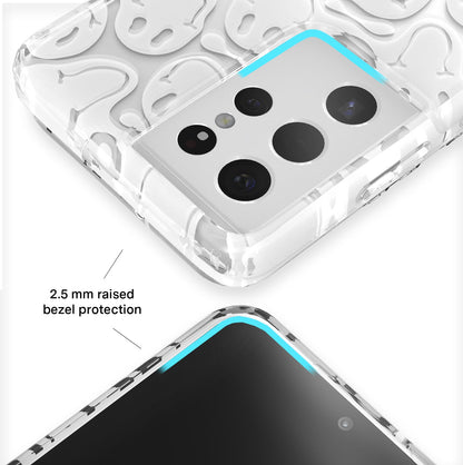 Clear Frosted Smiley Samsung Case