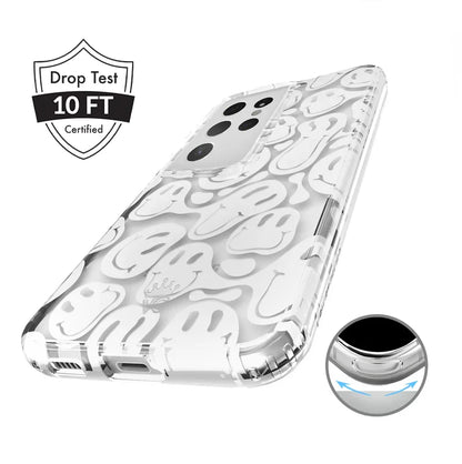 Clear Frosted Smiley Samsung Case