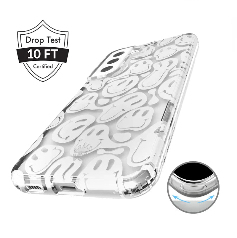 Clear Frosted Smiley Samsung Case