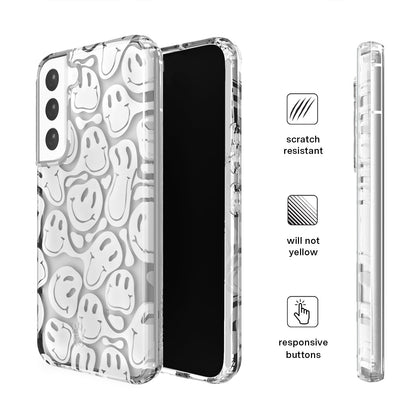 Clear Frosted Smiley Samsung Case
