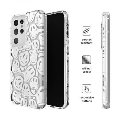 Clear Frosted Smiley Samsung Case