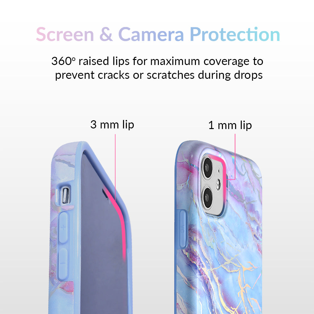 Holo Moonstone Marble iPhone Case