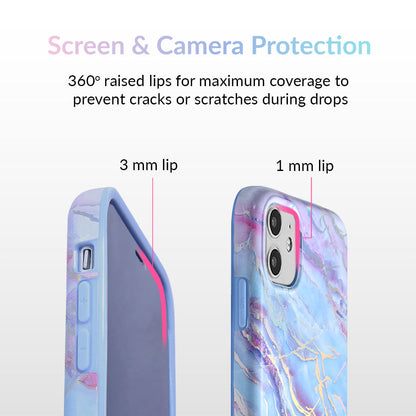 Holo Moonstone Marble iPhone Case