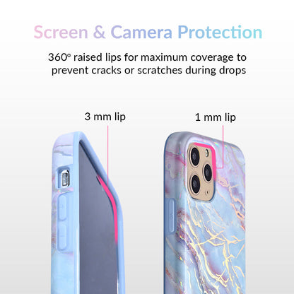 Holo Moonstone Marble iPhone Case