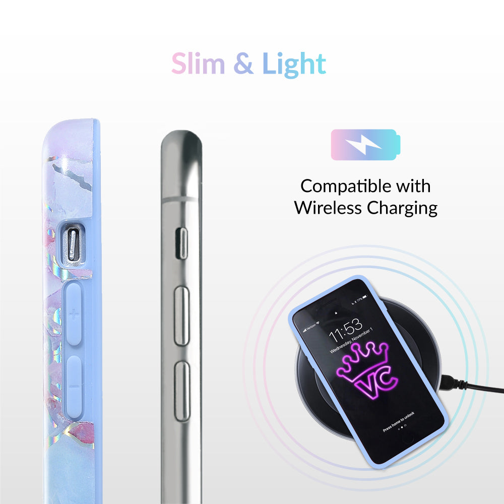 Holo Moonstone Marble iPhone Case