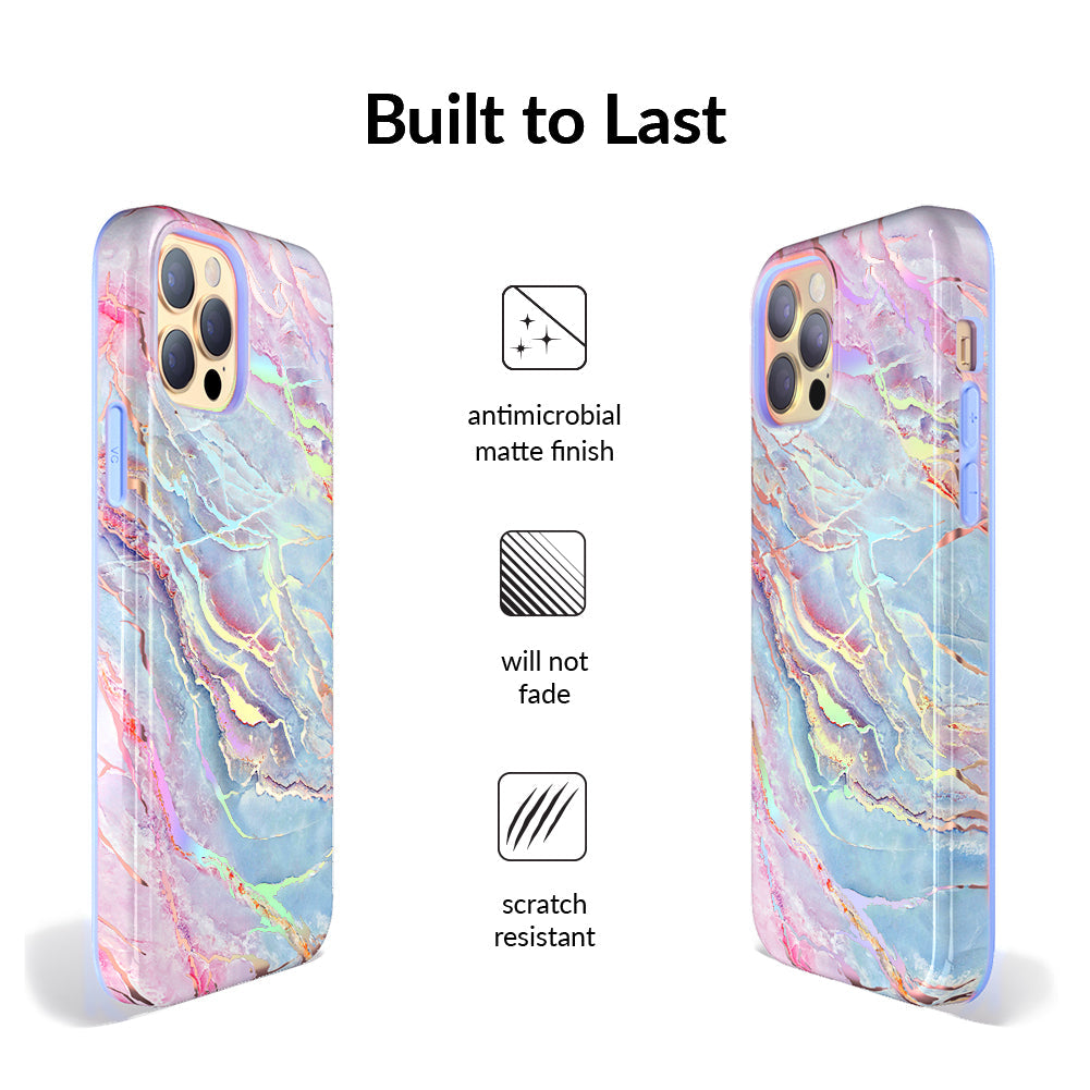 Holo Moonstone Marble iPhone Case