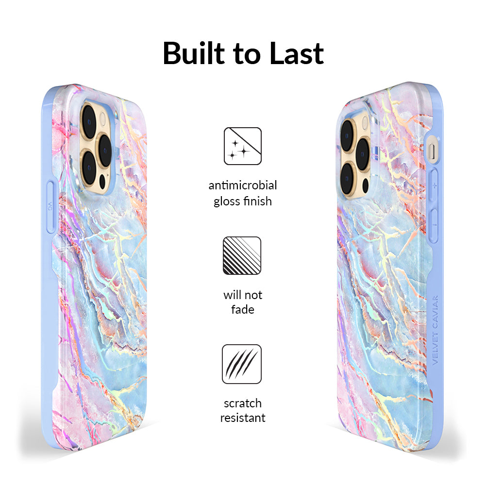Holo Moonstone Marble iPhone Case