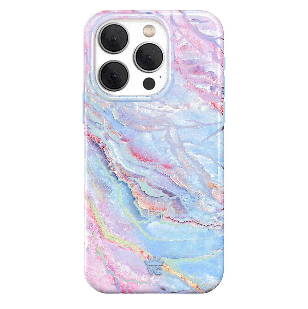 Holo Moonstone Marble iPhone Case