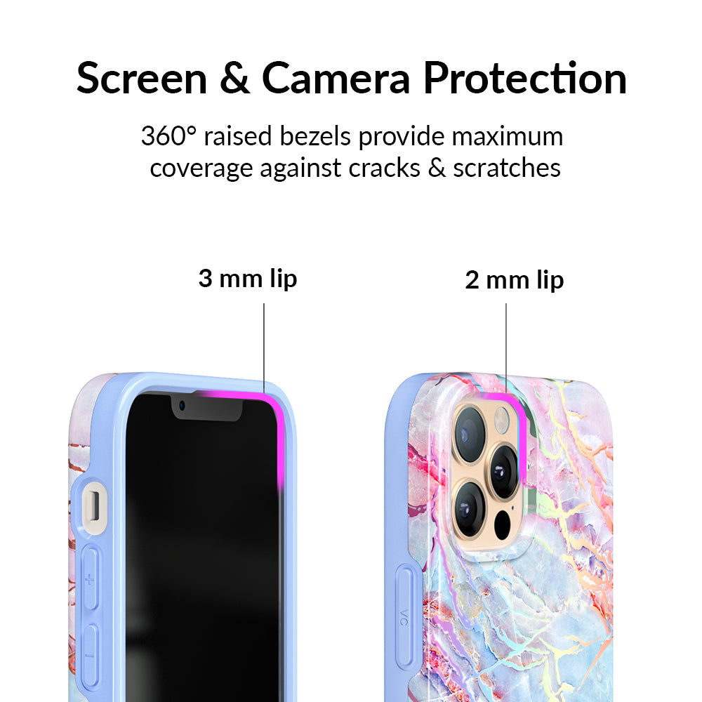 Holo Moonstone Marble iPhone Case
