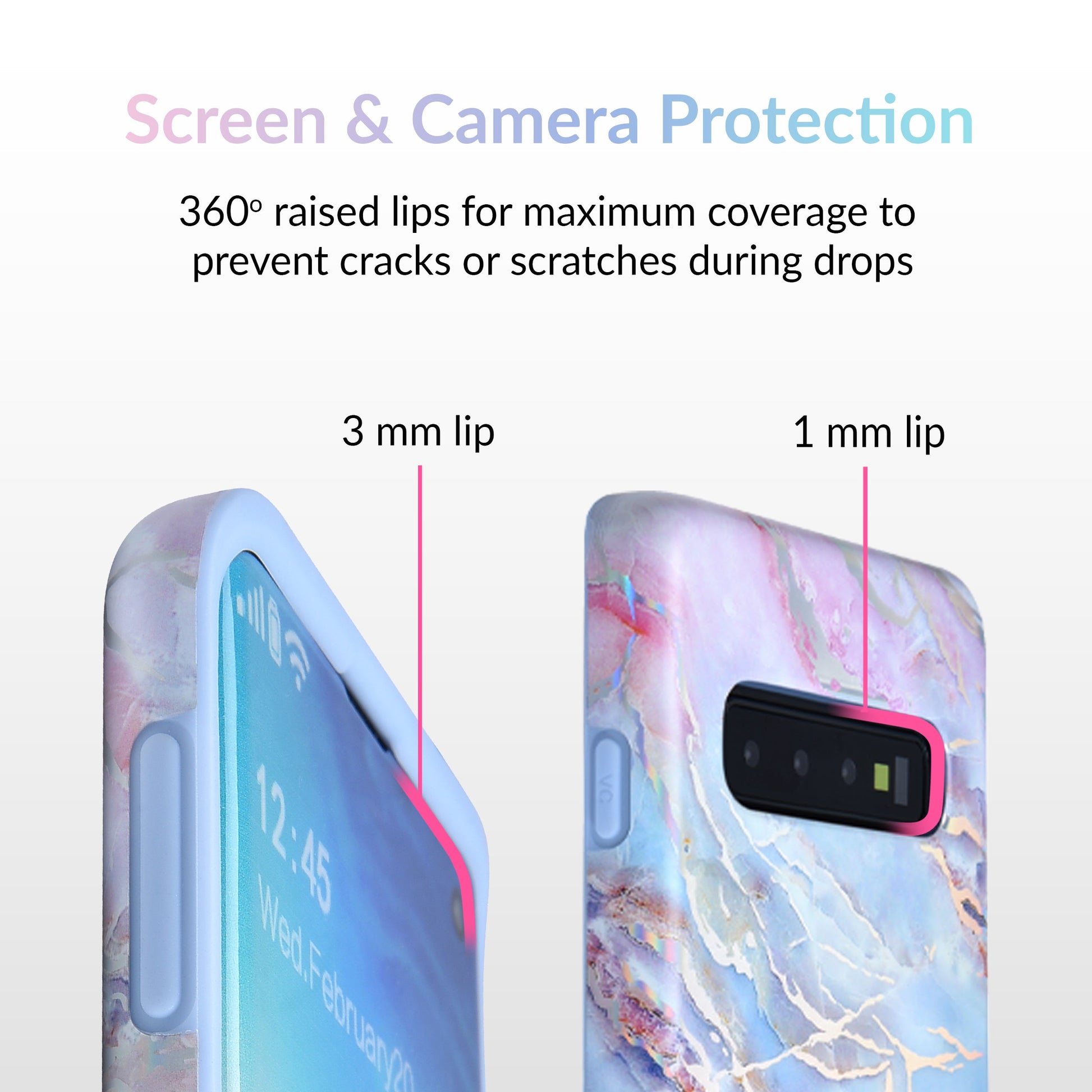 Holo Moonstone Marble Samsung Galaxy Case