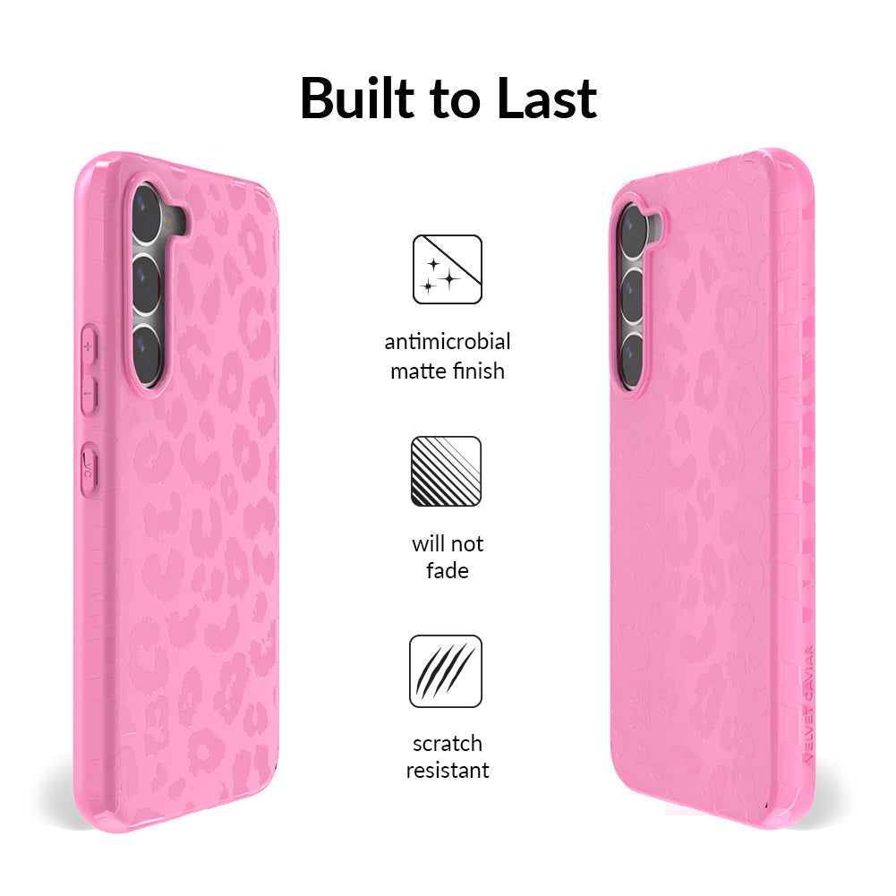 Hot Pink Leopard Samsung Case
