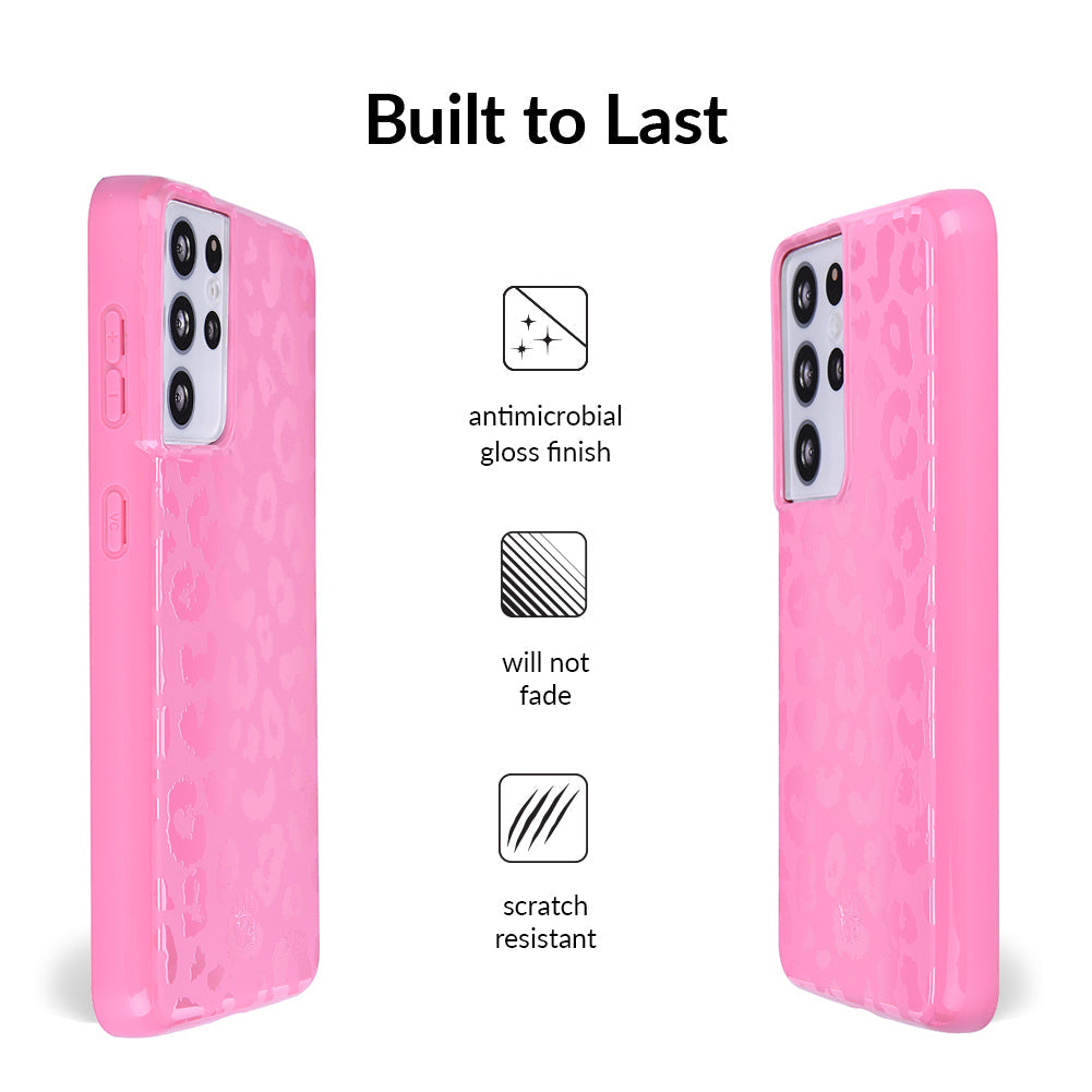 Hot Pink Leopard Samsung Case