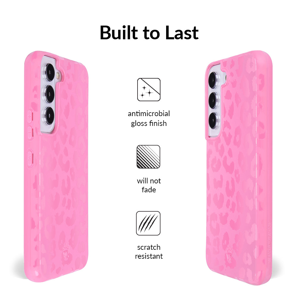 Hot Pink Leopard Samsung Case