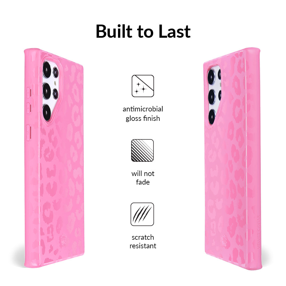 Hot Pink Leopard Samsung Case