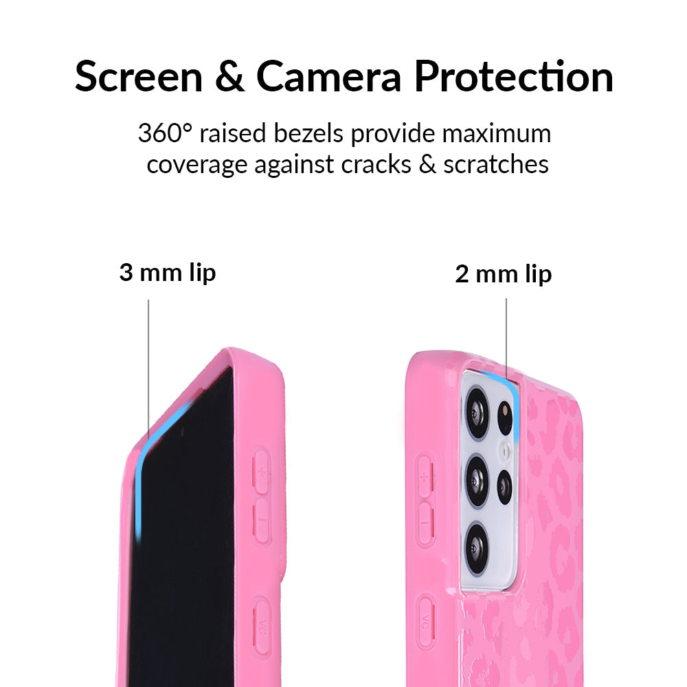 Hot Pink Leopard Samsung Case