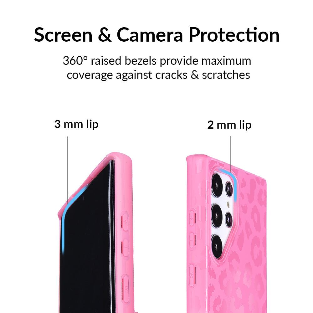 Hot Pink Leopard Samsung Case