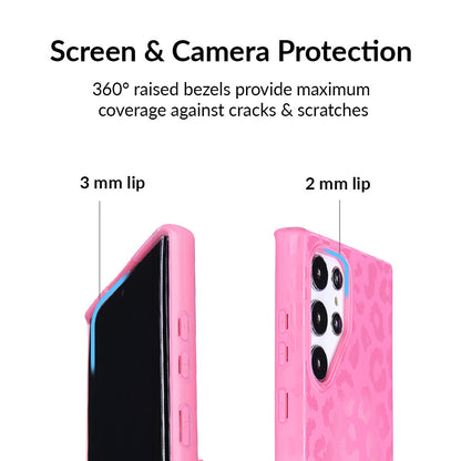 Hot Pink Leopard Samsung Case