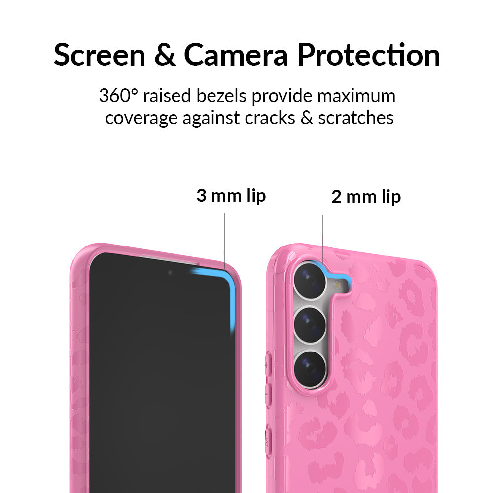 Hot Pink Leopard Samsung Case