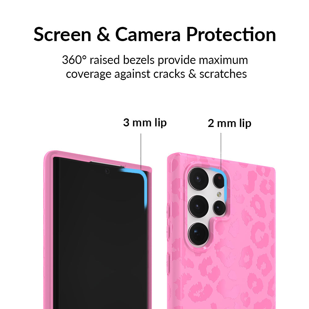 Hot Pink Leopard Samsung Case