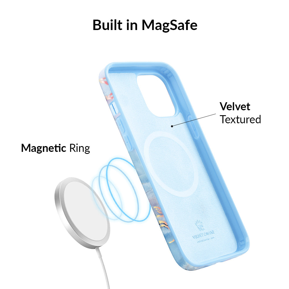 Holo Moonstone Marble iPhone Case