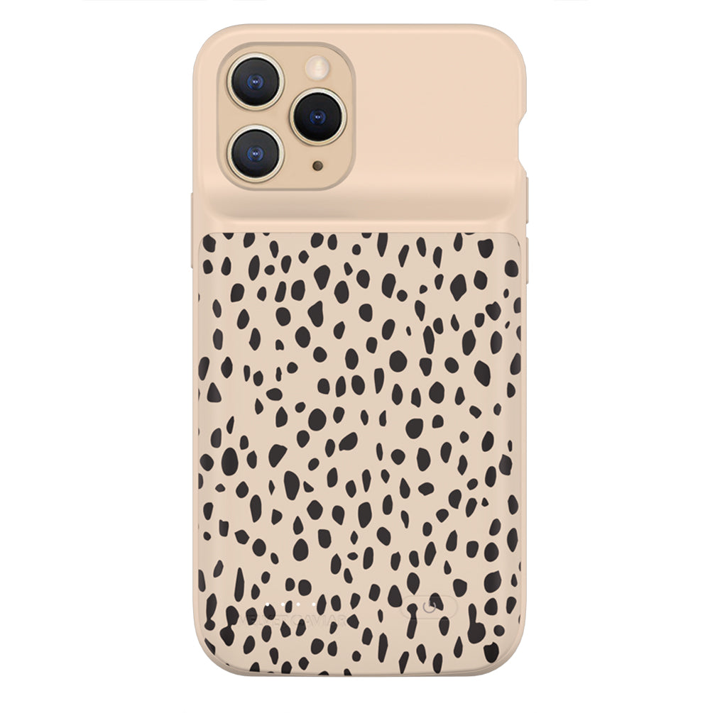 Spotted Cheetah iPhone Charging Case