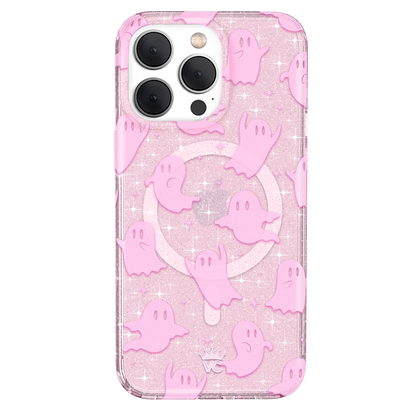 Ghosted Pink Glitter iPhone Case