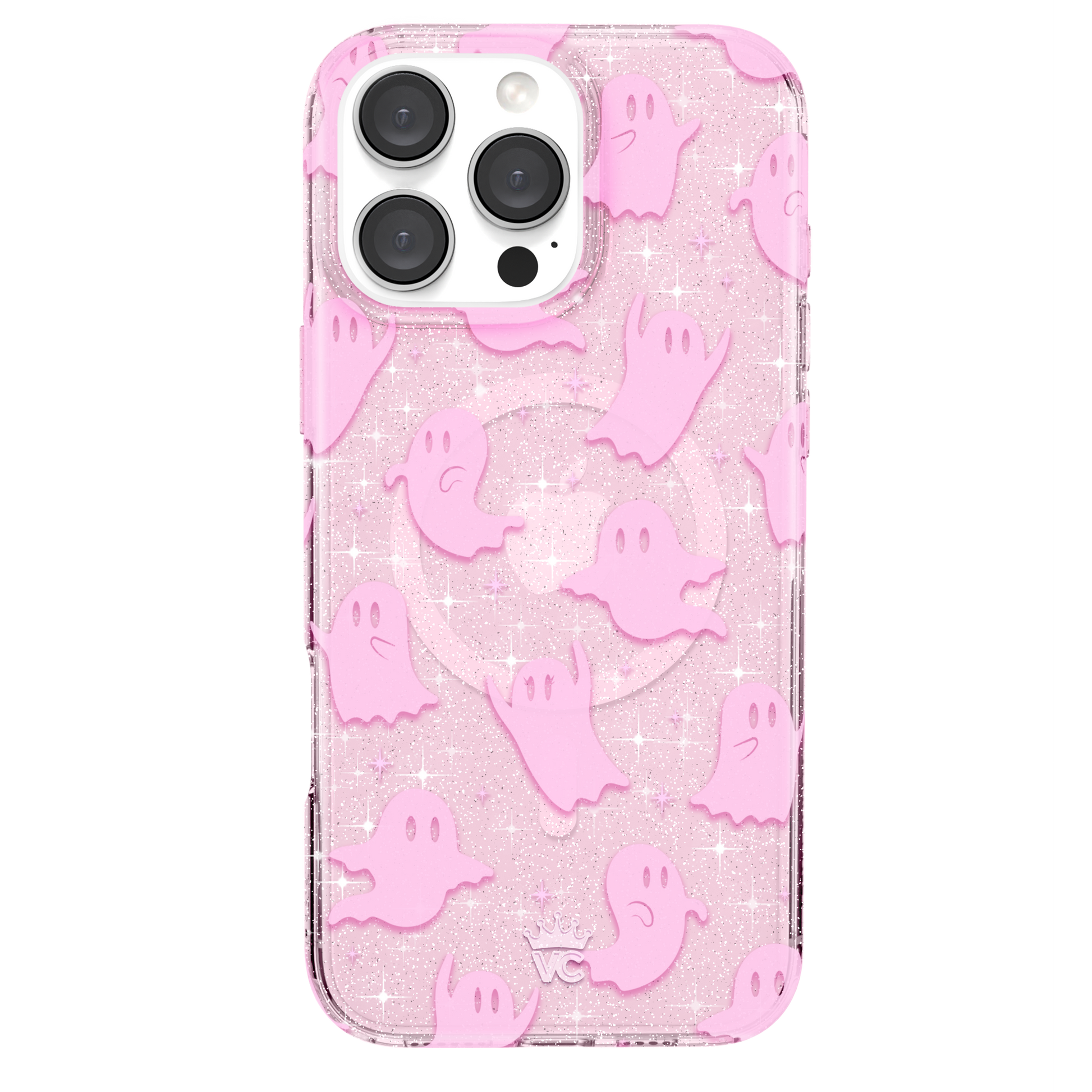 Ghosted Pink Glitter iPhone Case