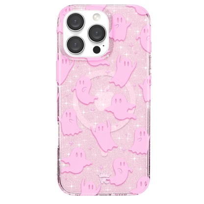 Ghosted Pink Glitter iPhone Case