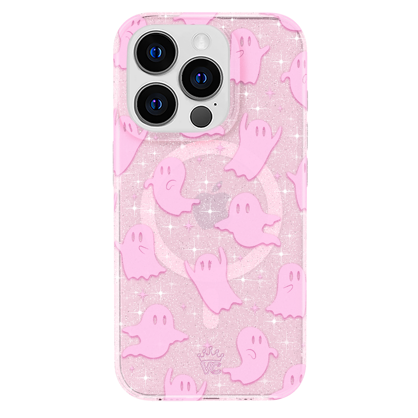 Ghosted Pink Glitter iPhone Case