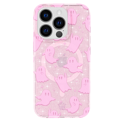 Ghosted Pink Glitter iPhone Case
