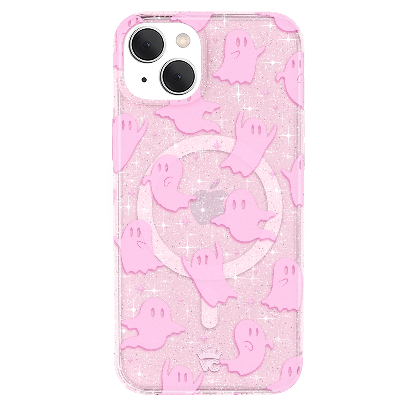Ghosted Pink Glitter iPhone Case