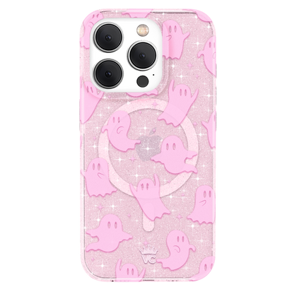 Ghosted Pink Glitter iPhone Case