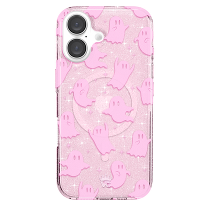 Ghosted Pink Glitter iPhone Case