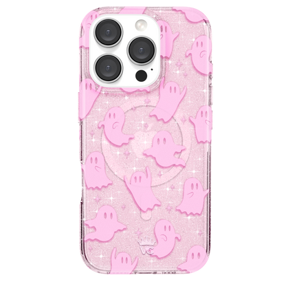 Ghosted Pink Glitter iPhone Case