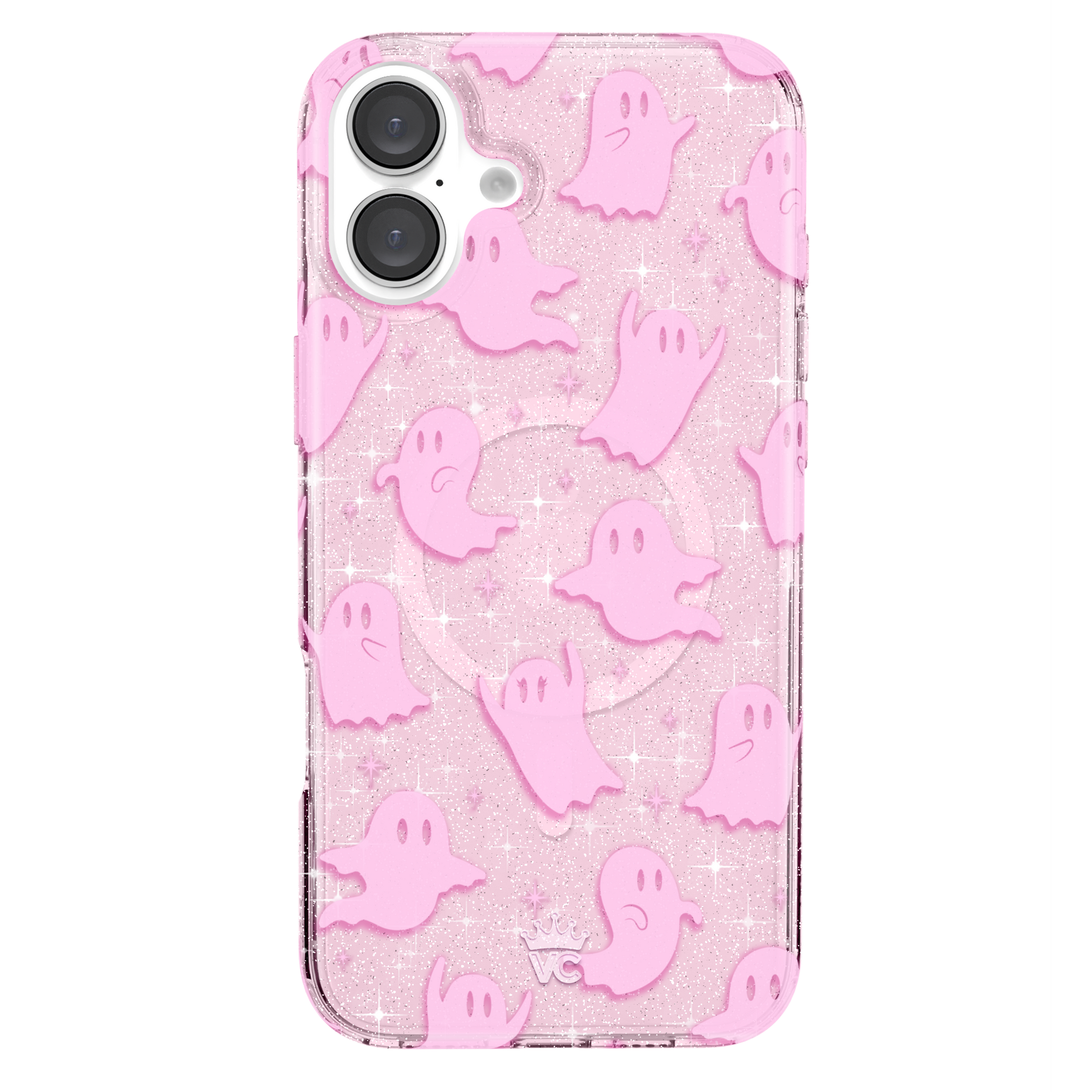 Ghosted Pink Glitter iPhone Case