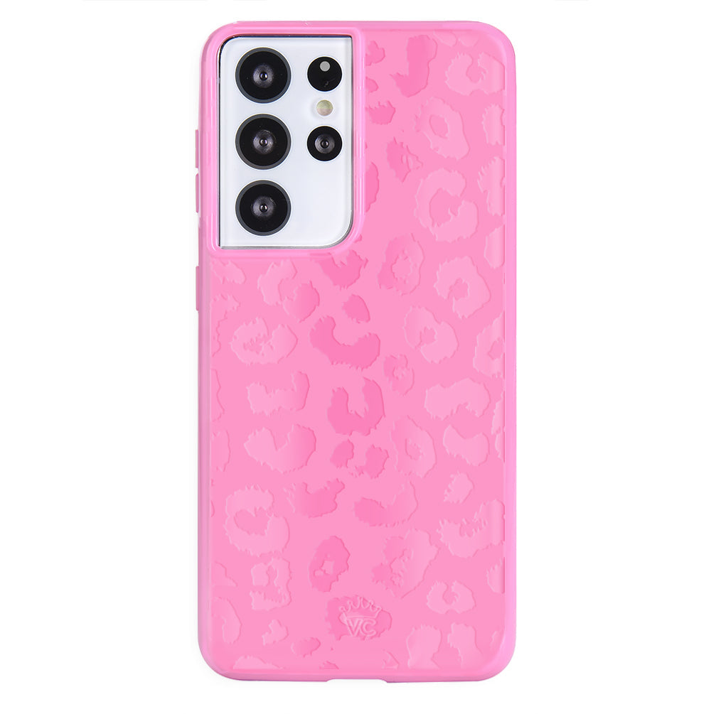 Hot Pink Leopard Samsung Case