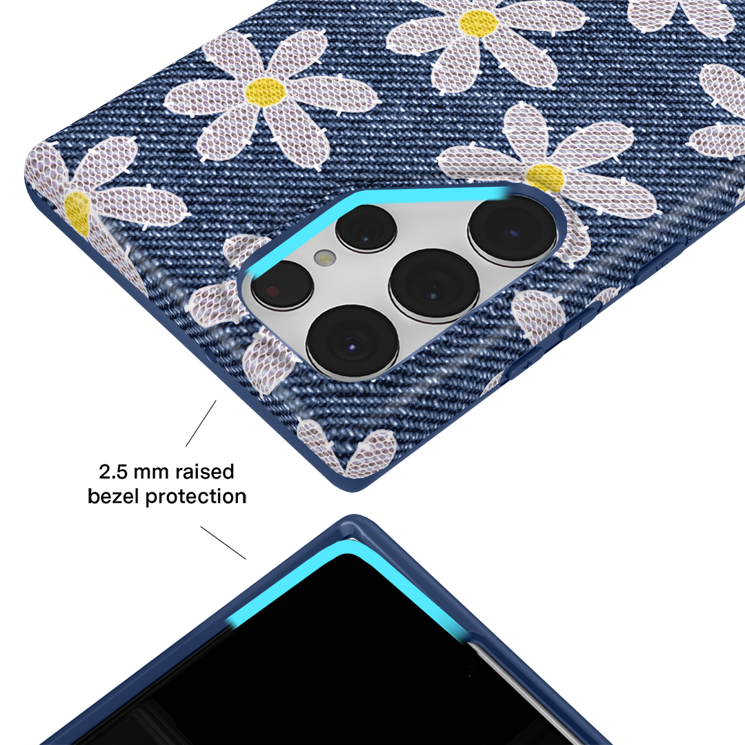 Denim Daisy Samsung Case